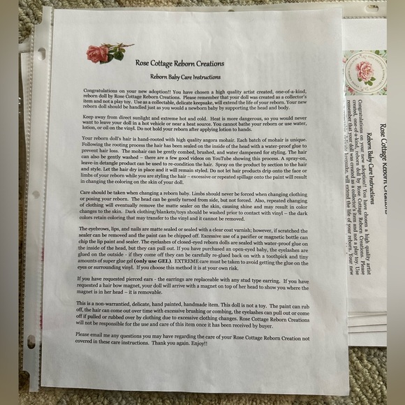 ROSE COTTAGE REBORNS GIRL BABY SILICONE MIX REAL LIFE LIKE NEW DOLL - Picture 11 of 13